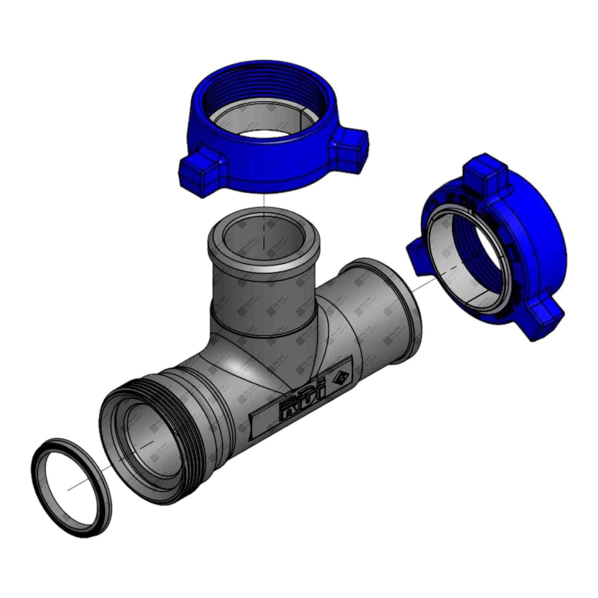 Ball Catcher Tee Mfm Body - 4In 1002 DET Integral 10,000Psi Standard Service