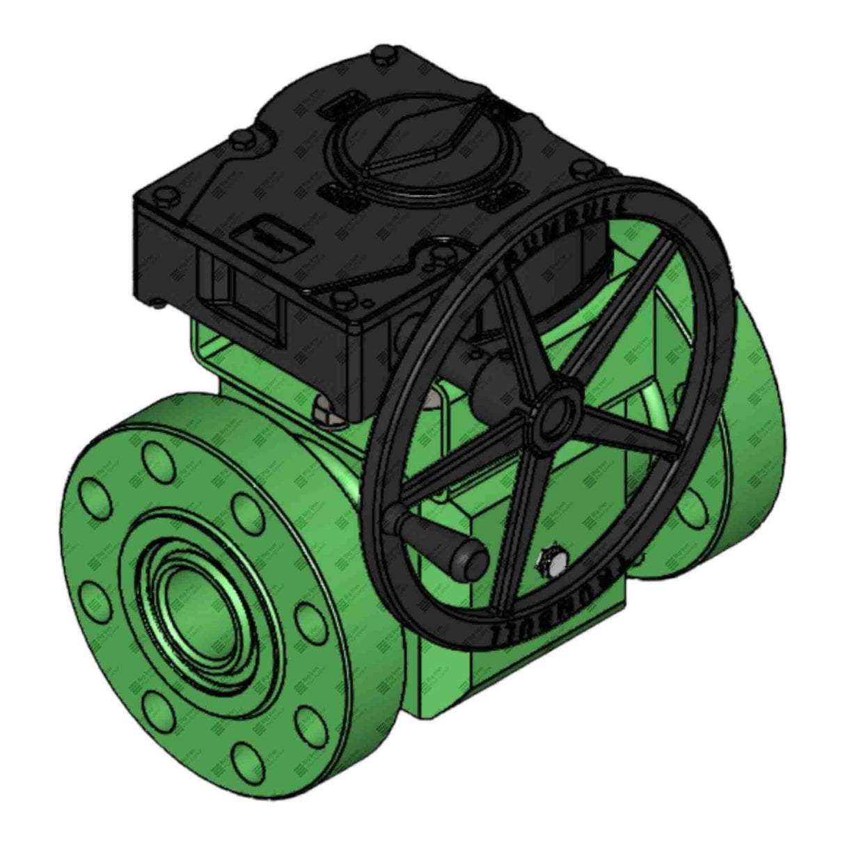 Plug Valve, Gear Op, TE, 3-1/16" 15M, 15000 psi, Sour Service